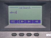 Picture of the .tel search screen